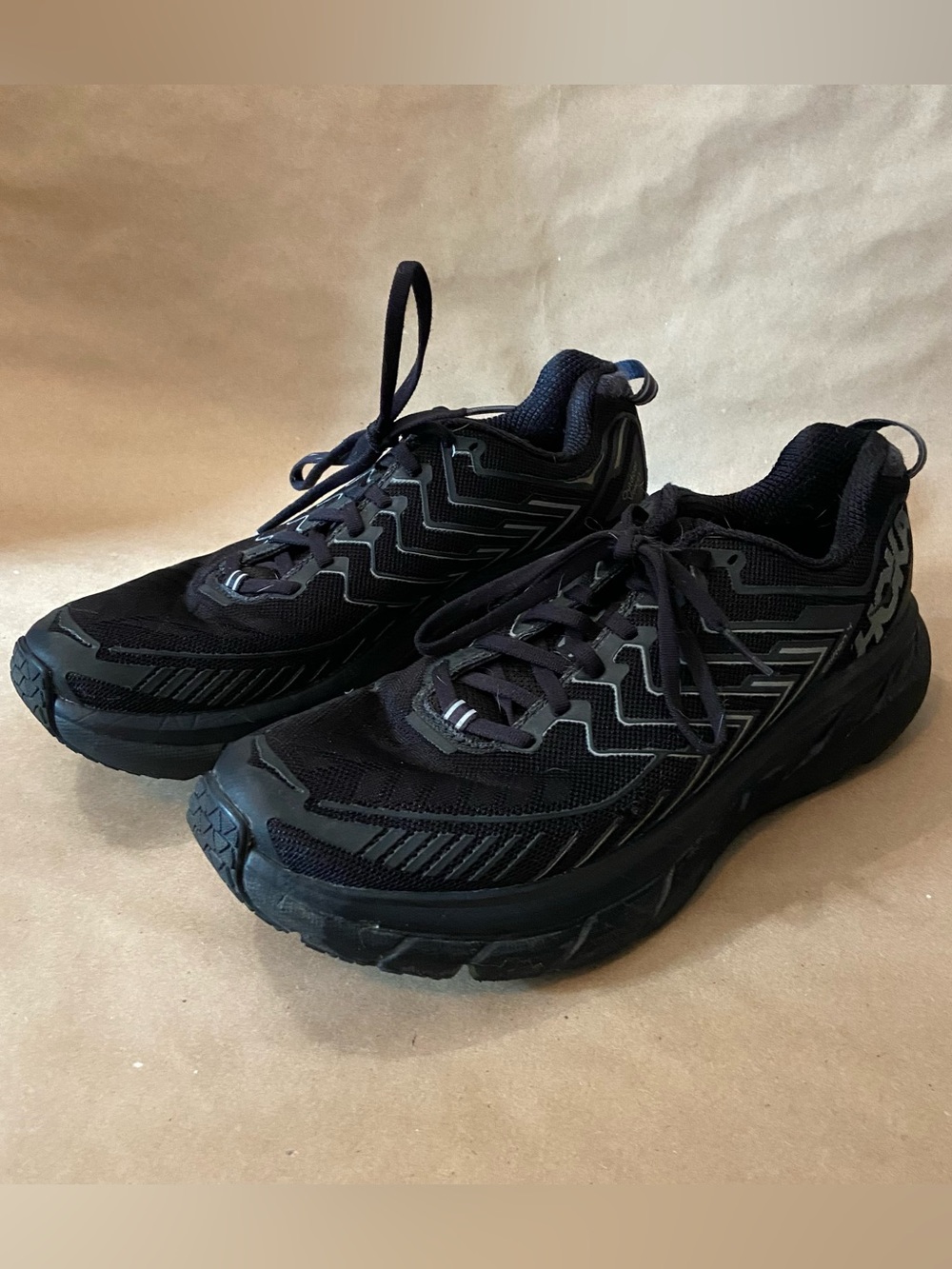 Men's Black Hoka One One x Outdoor Voices Clifton 4 Running Shoes